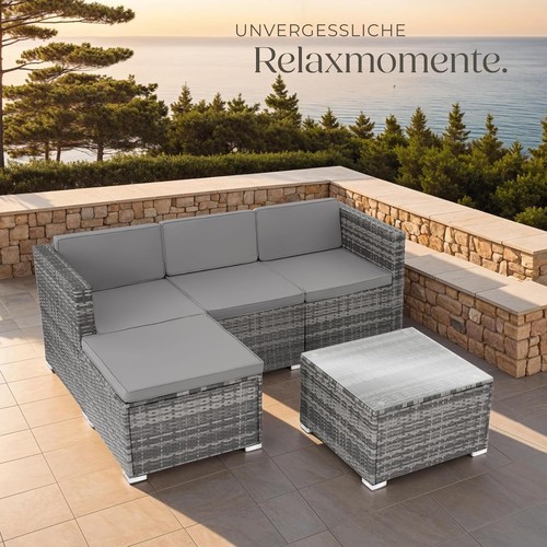 Tectake poly rattan lounge - poly,