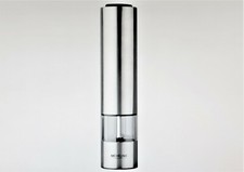 MICHELINO elektrische Gewürzmühle Edelstahl LED-Beleuchtung Salz- Pfeffermühle