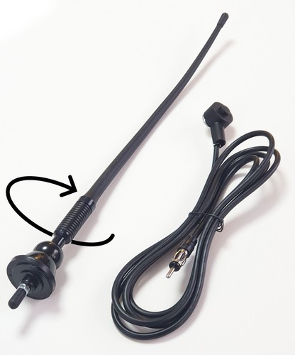 Oldtimer gummi autoantenne - gummi,