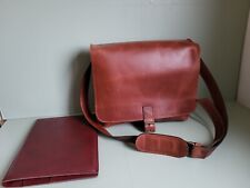 Originale Leder Tasche   Shalimar  Germany-Jumbo - Schule Laptoptasche- Business