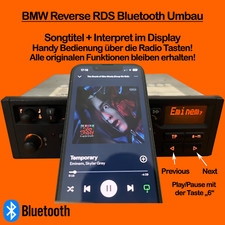 BMW Reverse RDS Radio Bluetooth Umbau (Songtitel + Interpret im Display)