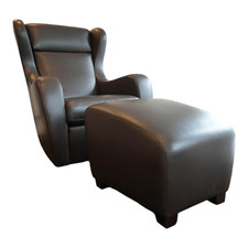 Frommholz Funktionssessel Mama Mia Mit Hocker Leder Soft Grip 228 Dunkelbraun