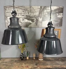 Alte Industrielampe Emaille