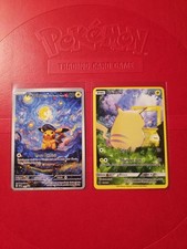 Pokemon Pikachu with The Starry Night & Backside Portrait - Custom Fan Art