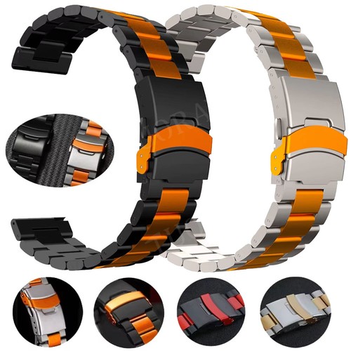 22mm titan metall armband - 22mm,