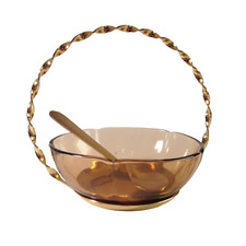 Vintage Rauchglas Vase 50er