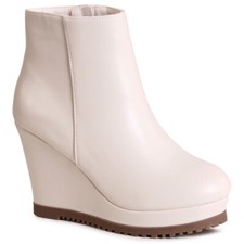 Damen Keilabsatz Stiefeletten