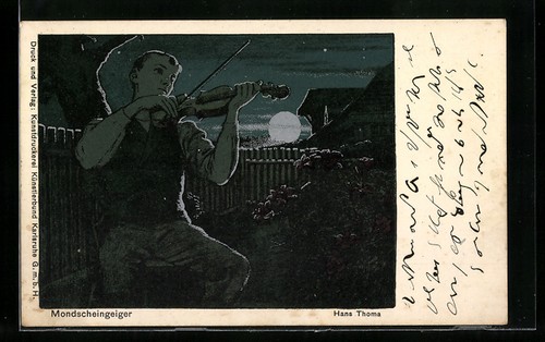 Künstler hans thoma - künstler-ak,