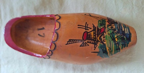 Vintage antiker handbemalter