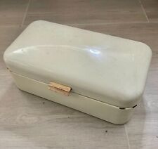 Alter Emaille Brotkasten weiß  Aufbewahrungsbox Brotbox antik Deko