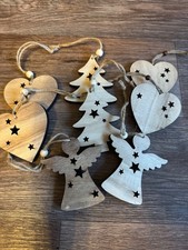 Nr. 16 Deko Teile Weihnachten - Herz, Tannenbaum, Herz, Engel 8-tlg.