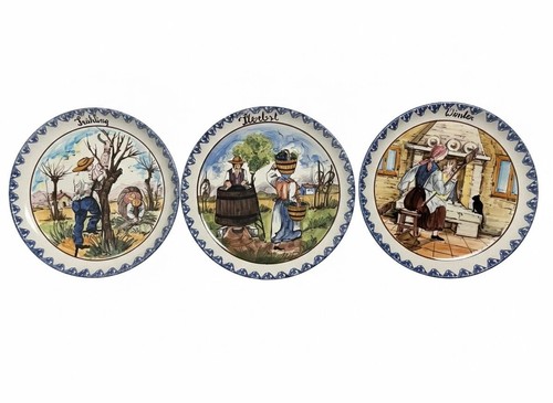 Große vintage wandteller - 3x,