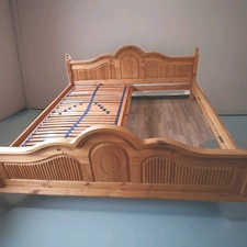 ECHTHOLZ Bett : 200x200