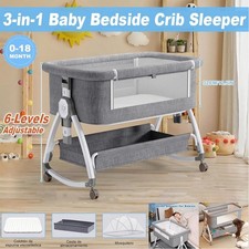 Babybett 3 in 1 Kinder Baby Reisebett Kinderreisebett Kinderbett Verstellbare DE