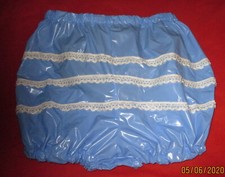 PVC-Windelhose Erwachsene  viel Spitze Spielhöschen Adultbaby Zofenhöschen
