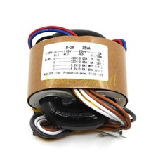 1PC 35W R-CORE TRANSFORMER For Preamp 115V 230V OUTPUT: 220V+220V 6.3V+6.3V