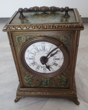 Antiker französischer Offizierswecker Reisewecker um 1900 von Japy frères