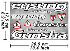 Gunsha decals stickers bicycle - stickers,