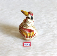 1920s Vintage Handbemalt Muschel Shell Cock Figur Dekorativ Sammlerstück SL64