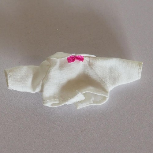 Vintage mini puppenbluse - puppenbluse, weiß