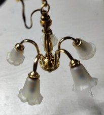 Mini Mundus Puppenhaus (2041) Möbel und Zubehör  "5-armiger Kronleuchter" 