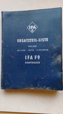"Ersatzteil-Liste für den IFA
