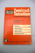 Krafthand Zweirad-Tabellen für die Werkstattpraxis-Mopeds Motorräder Motorroller