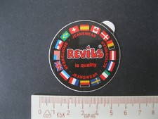 REVILS JEANS JEANSWEAR ACTIOWEAR SPORTSWEAR Sticker Aufkleber Werbung Reklame