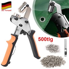 Ösenzange mit 500 10mm Ösen