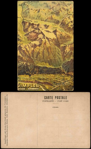 Ansichtskarte simplon - ansichtskarte, vs