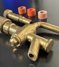 Bierzapfhahn-Set - Fassbier - aus 100% Messing - plus 3 Dichtungen - massiv