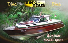 Diva Kajütboot, Nr. 3093/00 v. aeronaut / Günther Modellsport, LAGERND!!