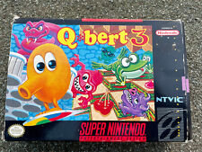 SNES Q Bert 3 NTSC in OVP Anleitung Super Nintendo Spiel NOS