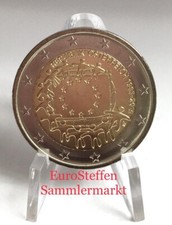 2 Euro  Österreich 2015 ,"30 Jahre Europa-Flagge",  bfr. aus Rolle