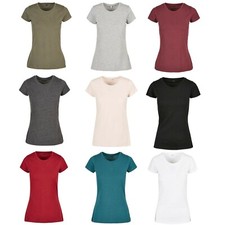 Damen T-Shirt Rundhals 100%