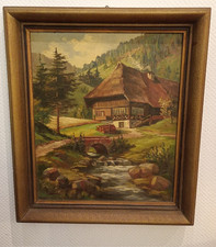 Gemälde Schwarzwald Haus am