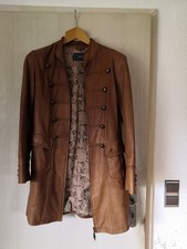 Lederjacke, lang