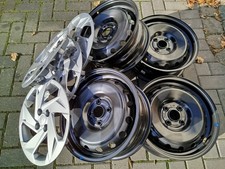 ⭐ Orig. Hyundai I20 Stahlfelgen 15" 4x100 ET47 + Orig. Hyundai Radkappen 15" ⭐