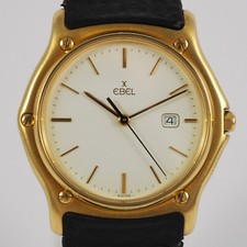 EBEL Sport Classique Quartz- Herrenuhr in 18ct Gold - Ref. 883903 - Full Set