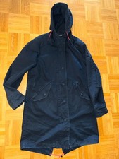 Langer Chen „S“ Jacke Parka blau