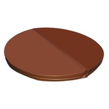 Whirlpoolabdeckung Thermoabdeckung Cover Abdeckung Whirlpool 215cm rund - braun