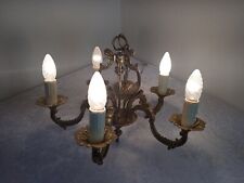 Luxus Bronze Kronleuchter vergoldet Leuchte Hängeleuchte Altbau Villa Prunk