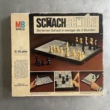 Schachschule MB Spiele 1973 Brettspiel Schach lernen Chess Retro Vollständig