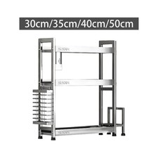 Gewürzregal Gewürzregal Schneidebrett Utensilien Organizer Besteckhalter 3 Ebenen