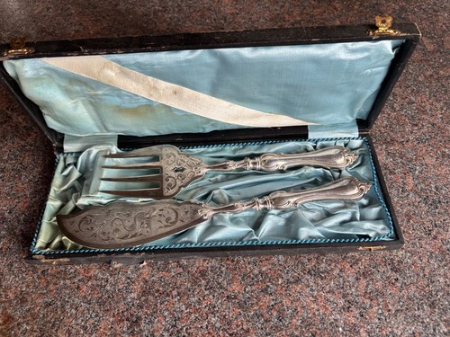 Altes fisch vorlegebesteck wmf - fisch,