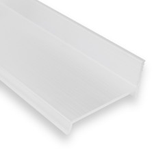 Wetterschenkel Länge 100 cm - Wasserschenkel - Aluminium RAL 9016 weiß