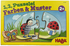Haba 1,2 Puzzelei Farben & Muster 10 Puzzles mit je 2 Teilen Spiel Vollständig
