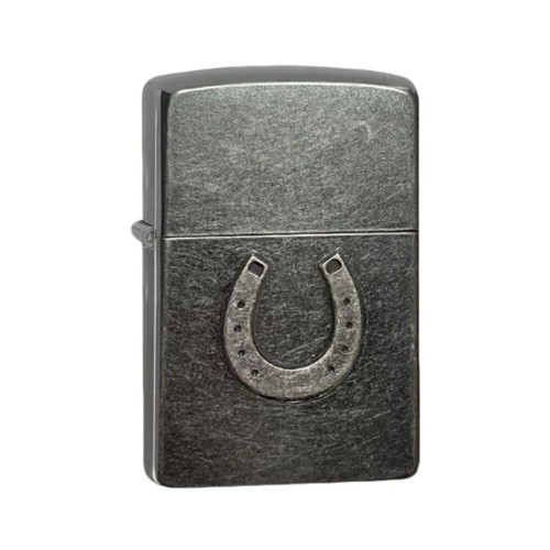 Zippo horseshoe hufeisen grey - horseshoe,