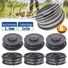 für ALDI Rasentrimmer Gardenline 6x Ersatzfadenspule Trimmer Fadenspule GLR 450