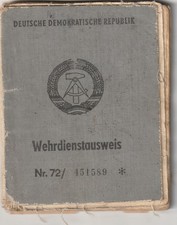 NVA Wehrdienstausweis Berechtigung LKW Kraz